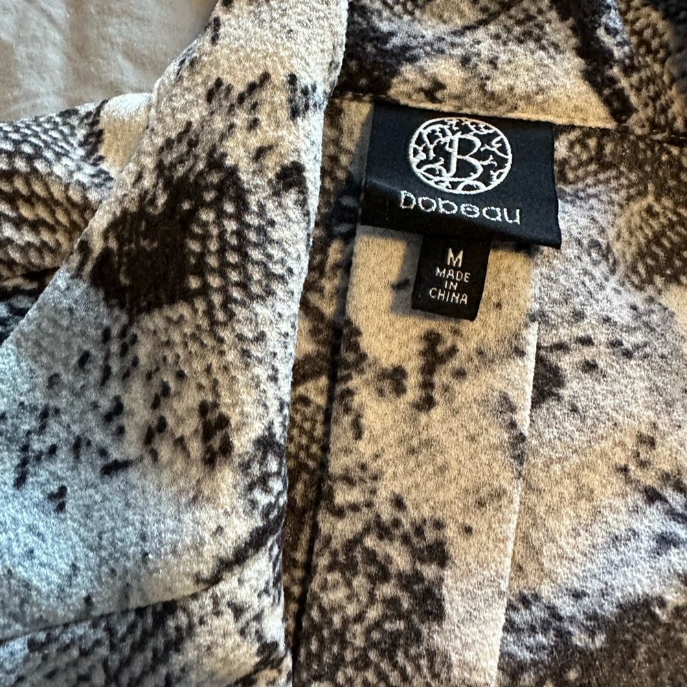 Bobeau Black and White Snake Patterned Jacket